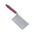 thumbnail image 1 of Potato Ripple Crinkle Cutter Wavy Chopper French Fry Slicer Vegetable Salad Chopping Stainless Steel Wavy Slicer Wavy Vegetable Cutter, 1 of 5