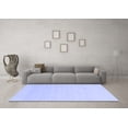 thumbnail image 3 of Ahgly Company Machine Washable Indoor Rectangle Solid Blue Modern Area Rugs, 5' x 7', 3 of 4