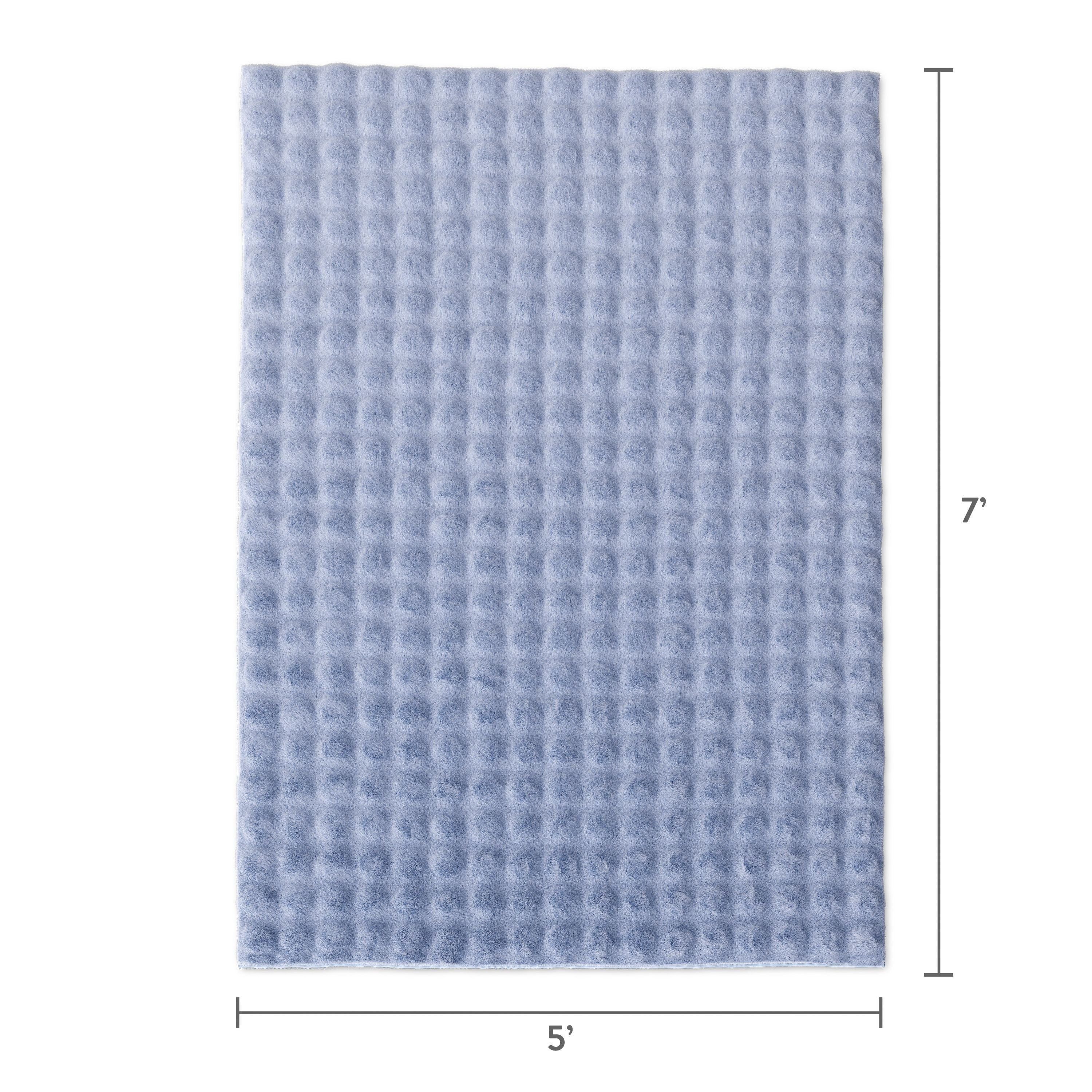Mainstays Kids Light Purple Bubble Fur Area Rug, 5' x 7'
