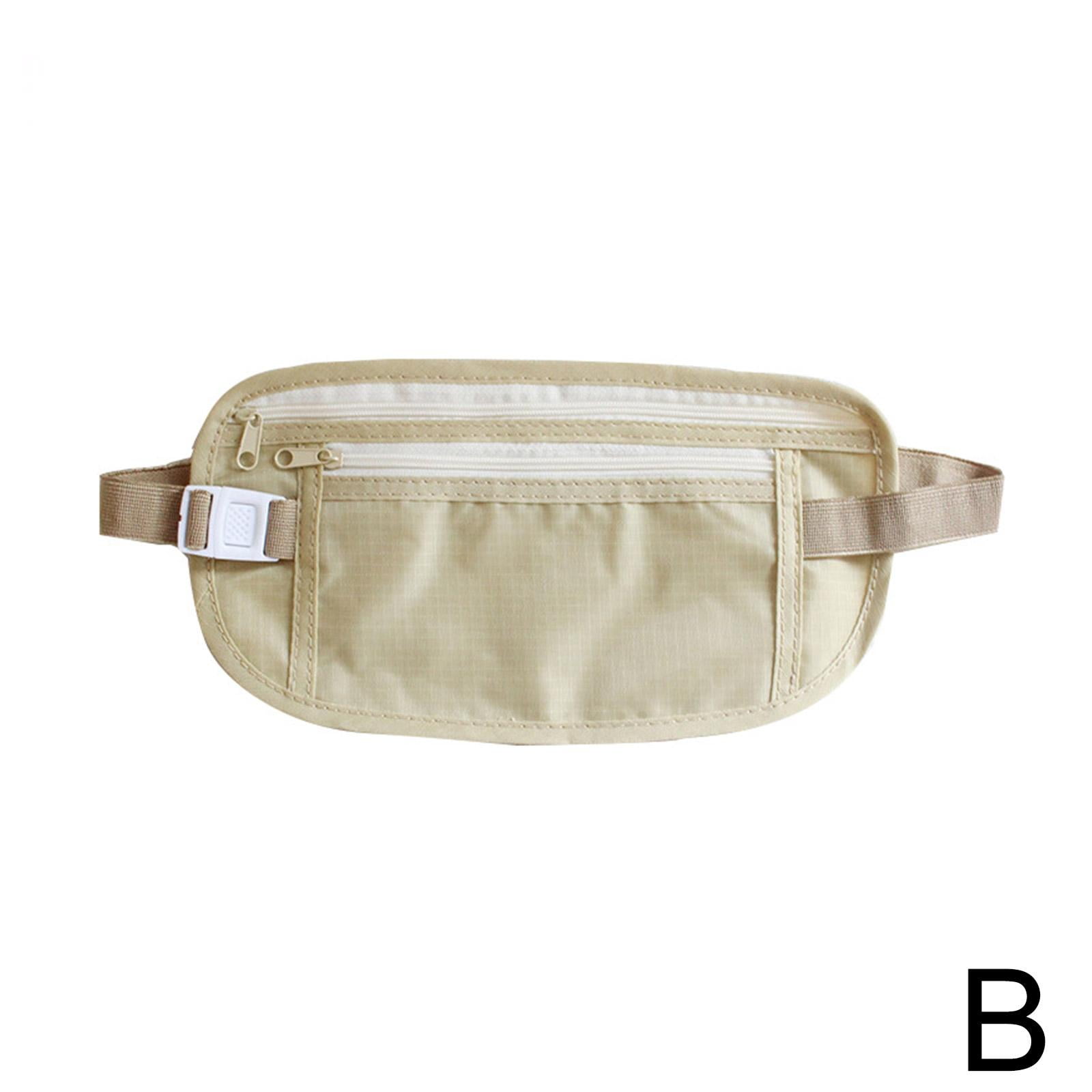 Money Belt Bag Hidden Pouch Fanny Pack Secret Money Choice Holder W9M9 - Walmart.com