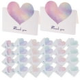 thumbnail image 6 of GETAJGHSD 60-Pack Heart Shaped Greeting Cards Assorted Colors Blank Writable Cards for Holidays, Parties, and Special Occasions, 6 of 8