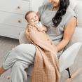 thumbnail image 6 of Comfy Cubs Baby Muslin Blanket, Swaddle for Newborns, Large 40” x 40”, 6-Layer (Cream, Baby), 6 of 8