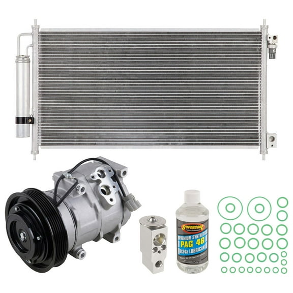 A/C Kit w/ AC Compressor Condenser & Drier For Acura TL 2004 2005 2006 2007 2008 - BuyAutoParts