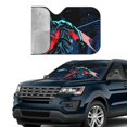 thumbnail image 4 of Batman Windshield Sun Shade Foldable Car Front Window Sunshade For Car Suv Trucks Vans - Best Heat Shield Blocker Visor Cover Blocks Uv Rays And Keeps Your Vehicle Cool-Medium, 4 of 5