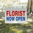 thumbnail image 5 of Florist Now Open Yard Sign 2 Pack of 12 Inch x 16 Inch Single Sided Weatherproof Heavy-Duty Plastic with Stake | Grand Opening, Floral Arrangements, Retail Promotions | Made in USA, 5 of 7