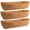 24in, variant on 3 Pack Coco Liners for Window Planter Box - 24in 100% Natural Coconut Coir Fiber Liner Replacement for Deck Flower Box, Garden Railing Fence Trough, Wall Planter Basket, Vegetables Pot