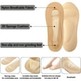 thumbnail image 3 of TELOLY 3 Pairs 3D Padded Women'S No Show Nylon Socks Sponge Cushion Liner,Arch Support Socks for Women No Show Liner Socks Non Slip Massage Socks,Foot Massage Health Care Heel Socks (Light Skin), 3 of 7