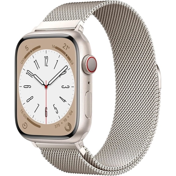 Original Stainless Steel Milanese Loop Compatible with Apple Watch Band 38mm 40mm 41mm 42mm 44mm 45mm 46mm 49mm, Magnetic Clasp Band for iWatch Series 11 10 9 8 7 6 5 4,SE 3 2 1 Ultra3 2,Women & Men
