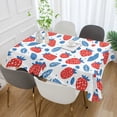 thumbnail image 2 of Yayeee Tablecloths 60" x 120" Rectangle Wrinkle Resistant Party Table Cover, Playful Strawberries, 2 of 8