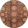 thumbnail image 1 of Ahgly Tapis Rond Abstrait Rouge pour Intérieur, 3 Pieds Rond, 1 of 6