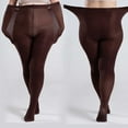 thumbnail image 4 of Femmes Solide Sexy Élastique Respirant Entrejambe Plus Size Bas Chaussettes, 4 of 4