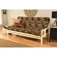 thumbnail image 2 of Kodiak Furniture Monterey Antique White Futon with Multi-Color Fabric Mattress, 2 of 3