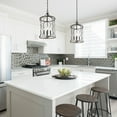 thumbnail image 2 of LNC Rustic&Farmhouse Globe Chandelier,4-Light Black Metal LED Kitchen Island Light, 2 of 5