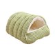 thumbnail image 1 of Cama para gatos, cálida y suave, gruesa, portátil, con cojín extraíble, suave Verde, 1 of 9