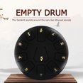 thumbnail image 3 of Btafrte 8 Pulgadas 11 Tune Tongue Drum Hand Pan Instrumentos Musicales Percusión (negro), 3 of 9