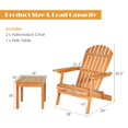 thumbnail image 2 of 3 PCS Adirondack Chair Set w/ Widened Armrest, 2 of 9