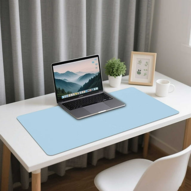 Mouse Pad Desk Accessories Large Pad Desk Mat with Leaf Print for Home Gaming and Study 400x900mm Rubber Keyboard Pad Home & Pad Nice Edge Thick Desk Mat Laptop Slip 30*60cm