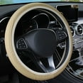 thumbnail image 2 of Great promotion! Car Steering Wheel Cover With Long-lasting PU Leather, Universal 15 Inch Fit For Car Truck SUV, Breathable Slip Auto Steering Wheel Covers For Men And Women, 2 of 5