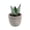 D, variant on Small Fake Plants Realistic Lifelike Artificial Potted Succulents, Mini Durable Plastic 2.7x2.6x2.6 in with Pot Faux Plants for Home Office, Kitchen, and Indoor Table Decor