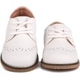 thumbnail image 2 of Toddler Boys Girls Dress Shoes Kids Classic Perforated Flats, 2 of 7