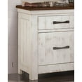 thumbnail image 6 of LiviNest Transitional Nightstand with USB Charging: Distressed White Solid Wood Bedside Table - 2 Drawers Hidden Jewelry Storage & Felt Lined for Bedroom Decor, 6 of 6