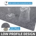 thumbnail image 4 of Drymate XL Dish Drying Mat, Oversized (19”x24”), Low-Profile, Super Absorbent, Quick Dry Fabric, Waterproof & Slip-Resistant, for Kitchen Counter, Trimmable, Easy to Clean (USA Made)(Light Grey), 4 of 7