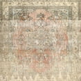 thumbnail image 1 of Ahgly Company Indoor Square Contemporary Deep Peach Orange Abstract Area Rugs, 7' Square, 1 of 6