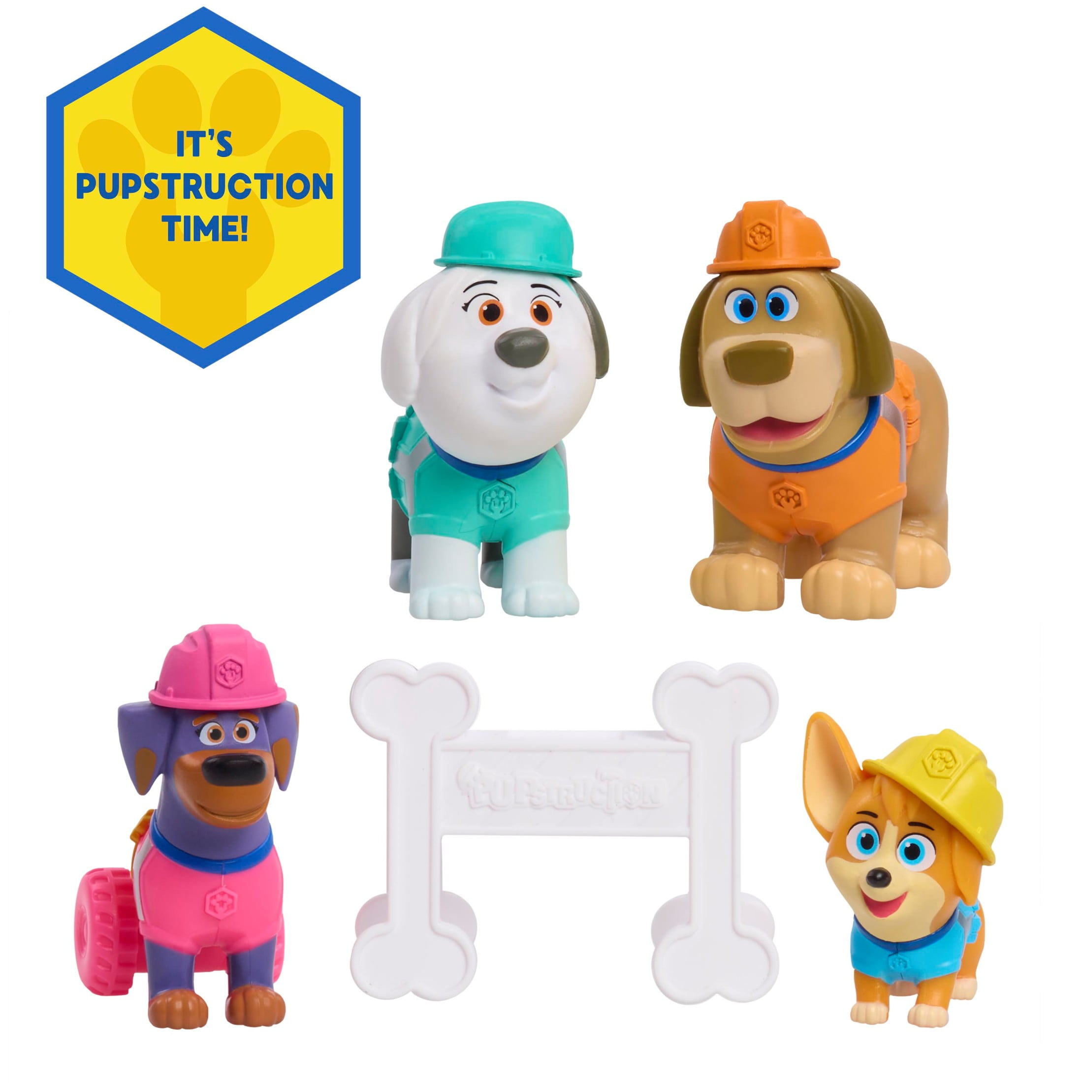 Disney Junior Pupstruction 5-Piece Figure Set, Kids Toys for Ages 3 up