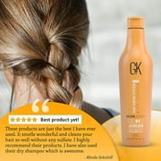 GK Hair Colored Shield Shampoo 8.11 Fl Oz - Deep Cleansing Moisturizing Heat Protection Sulfate Free