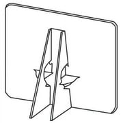 Double-Wing Self-Stick 7in Easel-Backs - White set of 25