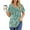 C-Floral Green, variant on UVN Womens Blouses Summer V Neck Shirts Ladies Short Sleeve Casual Pleated Floral Tunic Tops