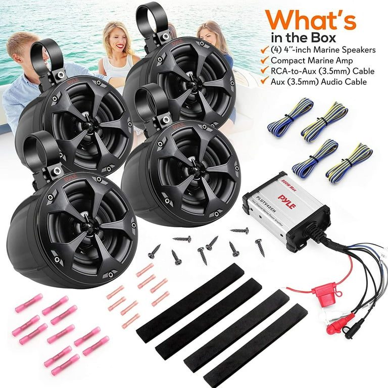 4 inch store marine speakers walmart