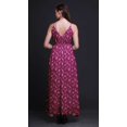 thumbnail image 4 of Bimba Robe Longue à Imprimé Floral pour Femmes, Bretelles Spaghetti, Col en V, Maxi, Tenue de Plage - XX-Grand, 4 of 5