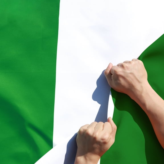 Anley Rip-Proof Double Sided 3-Ply Nigeria Flag 3x5 Foot - Nigerian National Flags 300D Polyester
