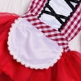 thumbnail image 5 of Nouveau-né Tout-Petit Bébé Fille Robe Tutu à Licou Combinaison Rouge Cape Tenues Little Red Riding Hood Fête Cosplay Costume 0-24M, 5 of 5
