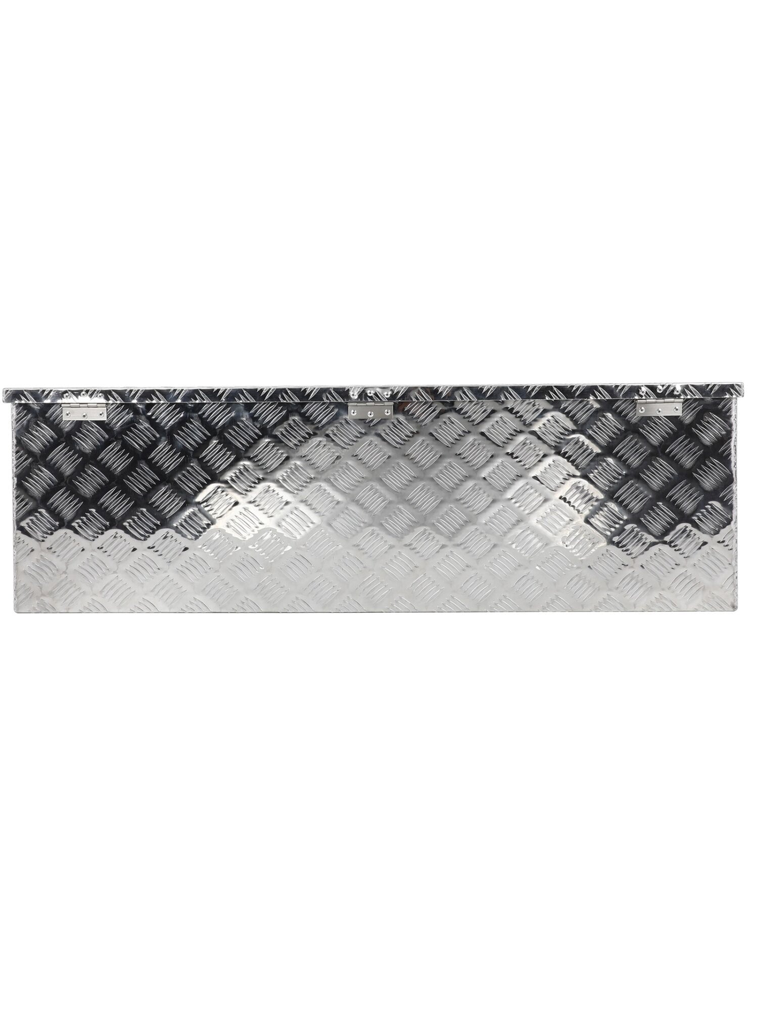 ECCPP Truck Bed Tool Box 49inch Underbody Flatbox Truck Bed RV Trailer Pickup Toolbox Heavy Duty Underbed Tools Chest Box with Side Handle, Lock and Keys Silver