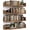 Rustic Brown, variant on Floating Bookshelves for Wall - Wall Mounted Bookshelf Set of 4, U-Shaped Hanging Bookshelf for Bedroom, Living Room & Office, Wall Book Shelf for Home Decor & Storage (4, White, 23.63 Inches)