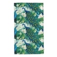 thumbnail image 1 of Fotbe Peacock And Flowers Toalla Premium con Patrón, Toalla de Microfibra de Secado Rápido, Ligera y Altamente Absorbente (27.5x16in), Ideal para Uso Diario, 1 of 6