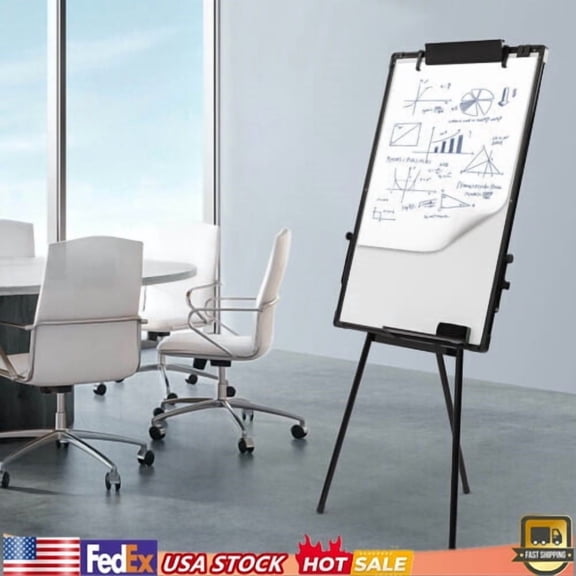 36 x 24 Inch Adjustable Whiteboard Easel Magnetic Dry Erase Board Bulletin Board