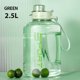 thumbnail image 1 of Botella de agua de gran capacidad de 1,7l/2,5l, taza para el vientre grande, botella de agua deportiva, cubo de tonelada, taza espacial de plástico portátil para estudiantes, 1 of 5