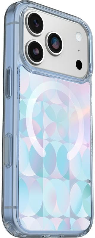 OtterBox iPhone 17 Pro (Only) Bundle: Symmetry Clear Series+ Case & Screen Protector - Opal Prism (Clear/Multicolor) - Snaps to MagSafe, Ultra-Sleek, Raised Edges Protect Camera & Screen, Non-Retail