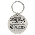 thumbnail image 2 of Christian Art Gifts Split Silver Metal Keyring Accessory for Mothers: Best Mom Ever, Lord Bless You Inspirational Scripture, Stamped Design, Encouraging Bible Verse Gift for Women, Cute Pink Florals, 2 of 2