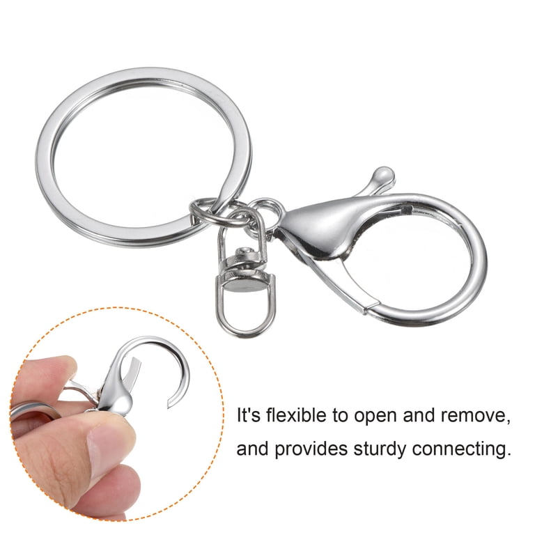 Uxcell Key Chain Ring Lobster Clasp Keyring Trigger Clip Keychain
