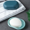 thumbnail image 2 of Soap Box Moisture Resistant Leak-proof Plastic Lid Design Soap Holder for Bathroom, 2 of 7