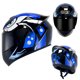 thumbnail image 1 of Casco de motocicleta para hombre y mujer, casco de motocicleta con personalidad universal Four Seasons Knight, casco integral de motocicleta con Bluetooth, 1 of 5