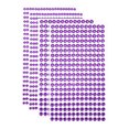 thumbnail image 1 of 1394Pcs 4mm/6mm Rhinestone Stickers for Crafts, 4 Sheet Round Rhinestone Sticker for Scrapbooking, Deep Purple, 1 of 5