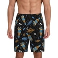 thumbnail image 3 of Lsque Space Rockets Mens Sleep Pajama Shorts,Short Pajama Pants, Cotton Ultra-Soft Knit-XX-Large, 3 of 9