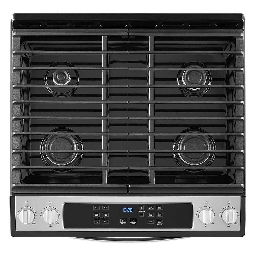 Whirlpool WEG515S0LS 5.0 Cu. Ft. Stainless Gas Range with Frozen Bake Technology