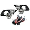thumbnail image 4 of OEM-Spec Clear Lens Fog Light Kit w/Chrome Trim Fog Bezel Covers, On/Off Switch Relay Wiring Harness, For Mercedes-Benz 2008-2010 W204 C-Class(Not For AMG), 4 of 8