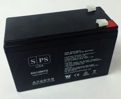 SPS Brand 12V 9Ah Replacement Battery (SG1290T2) for MGE Pulsar 72V EXB (Terminal T2) (1 Pack)